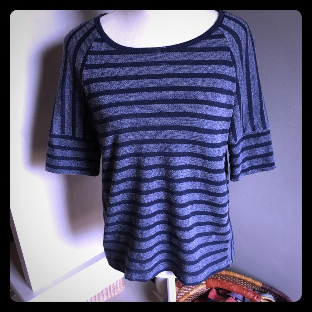 Blue striped shirt